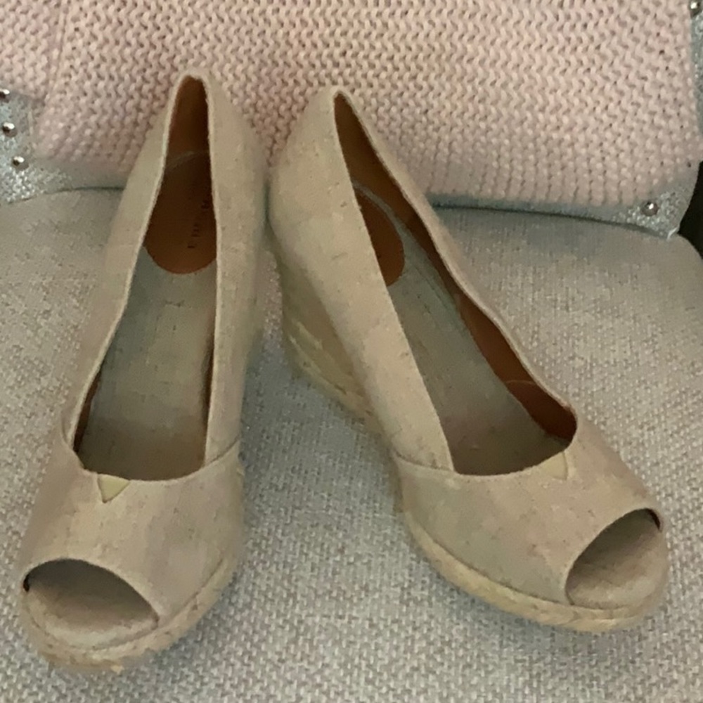 NWOT Target Sonoma Peep Toe Espadrilles in Natural 9.5M